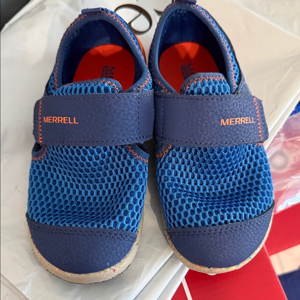 Merrell Kids Blue and Orange Water Shoes